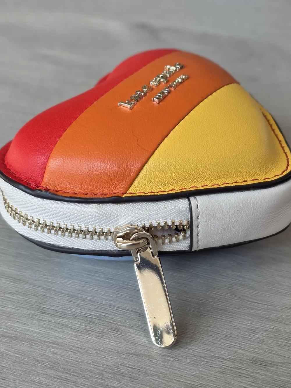 Kate Spade Rainbow 3D Heart Coin Purse